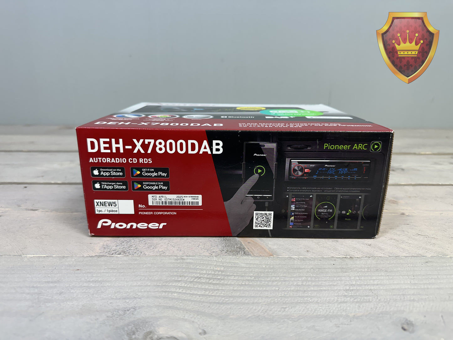 Pioneer DEH-X7800DAB DAB+ Bluetooth Autoradio - Nieuw