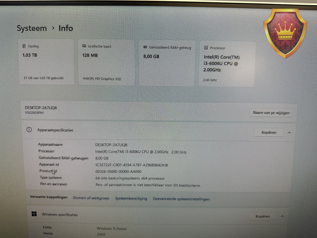 Lenovo IdeaCentre AIO 520-24IKU i3 8GB 1TB + 128GB SSD