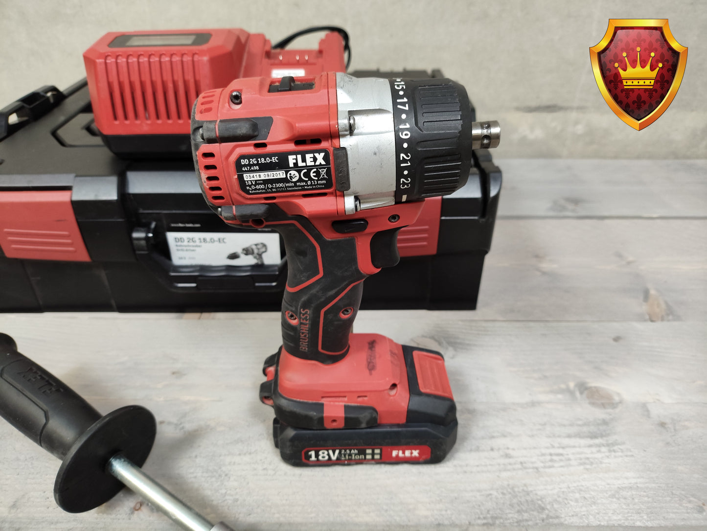 Flex DD 2G 18V accuboormachine set met accu’s en koffer