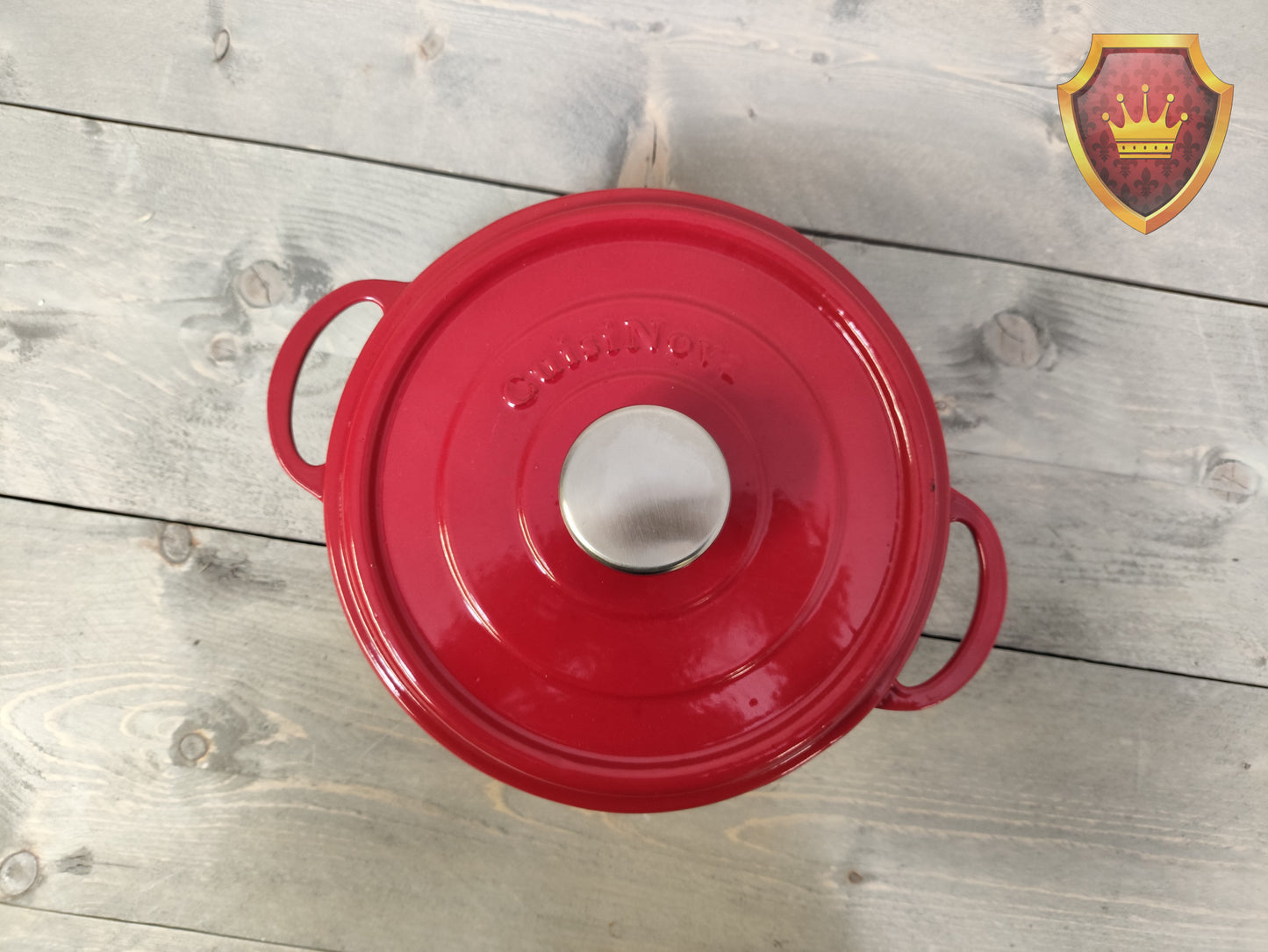 Cuisinova gietijzeren braadpan 20 cm 2,5 liter rood (nieuw)