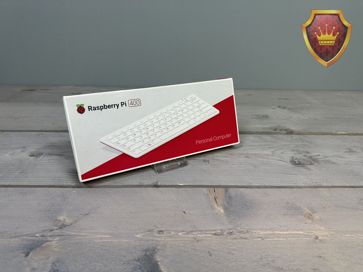 Raspberry Pi 400 toetsenbord computer zonder SD kaart in doos