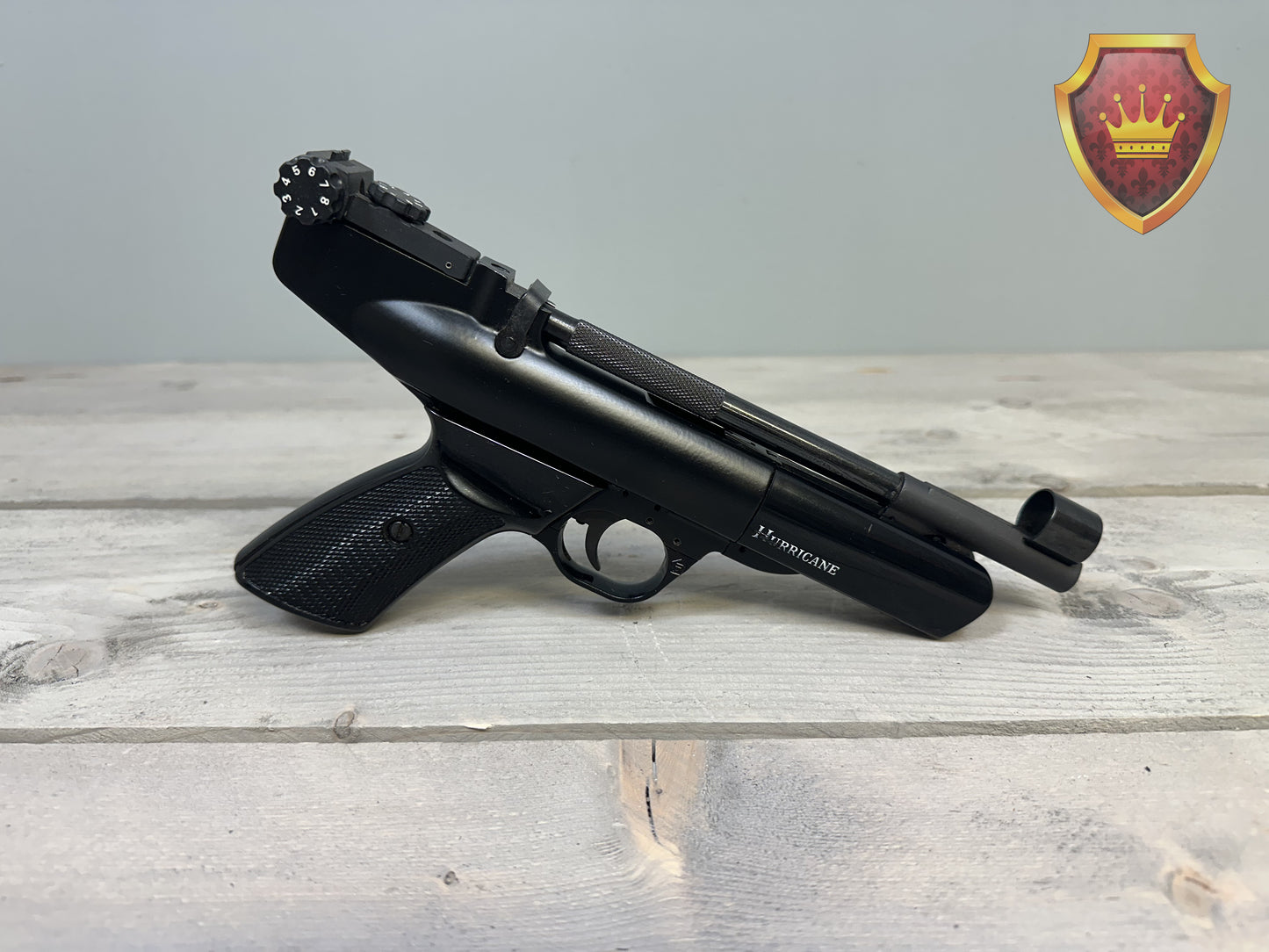 Webley hurricane 4.5mm luchtpistool inclusief pellets en doelkaartjes set