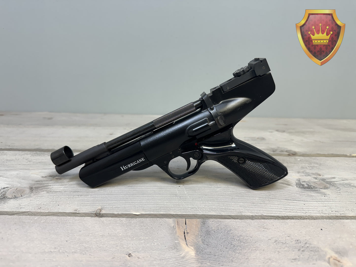 Webley hurricane 4.5mm luchtpistool inclusief pellets en doelkaartjes set