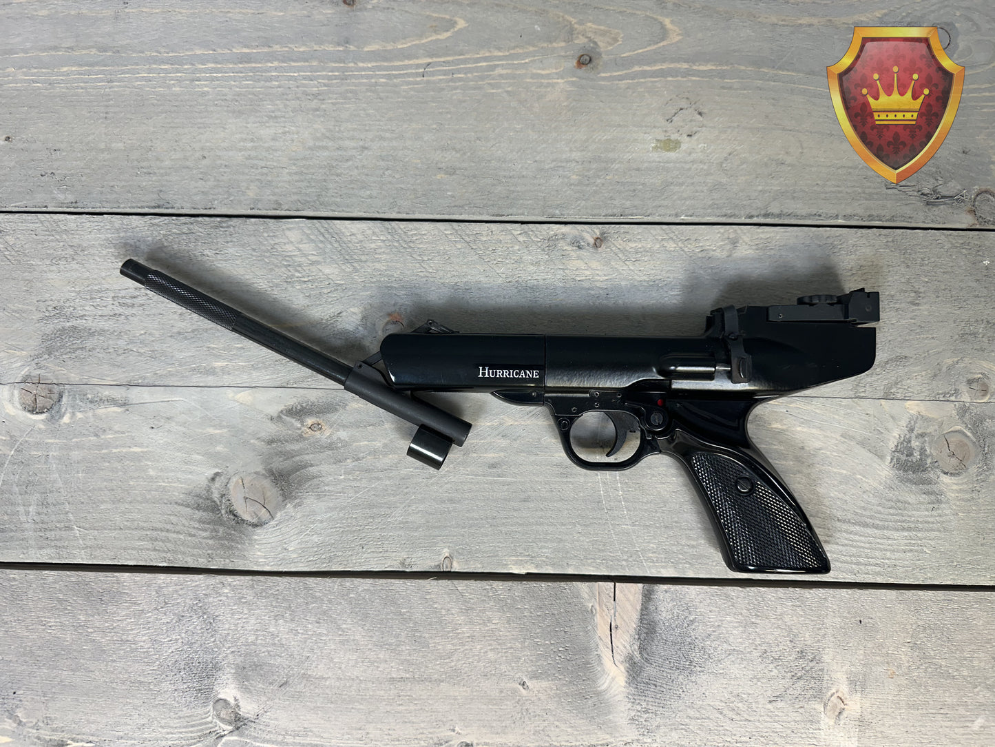 Webley hurricane 4.5mm luchtpistool inclusief pellets en doelkaartjes set