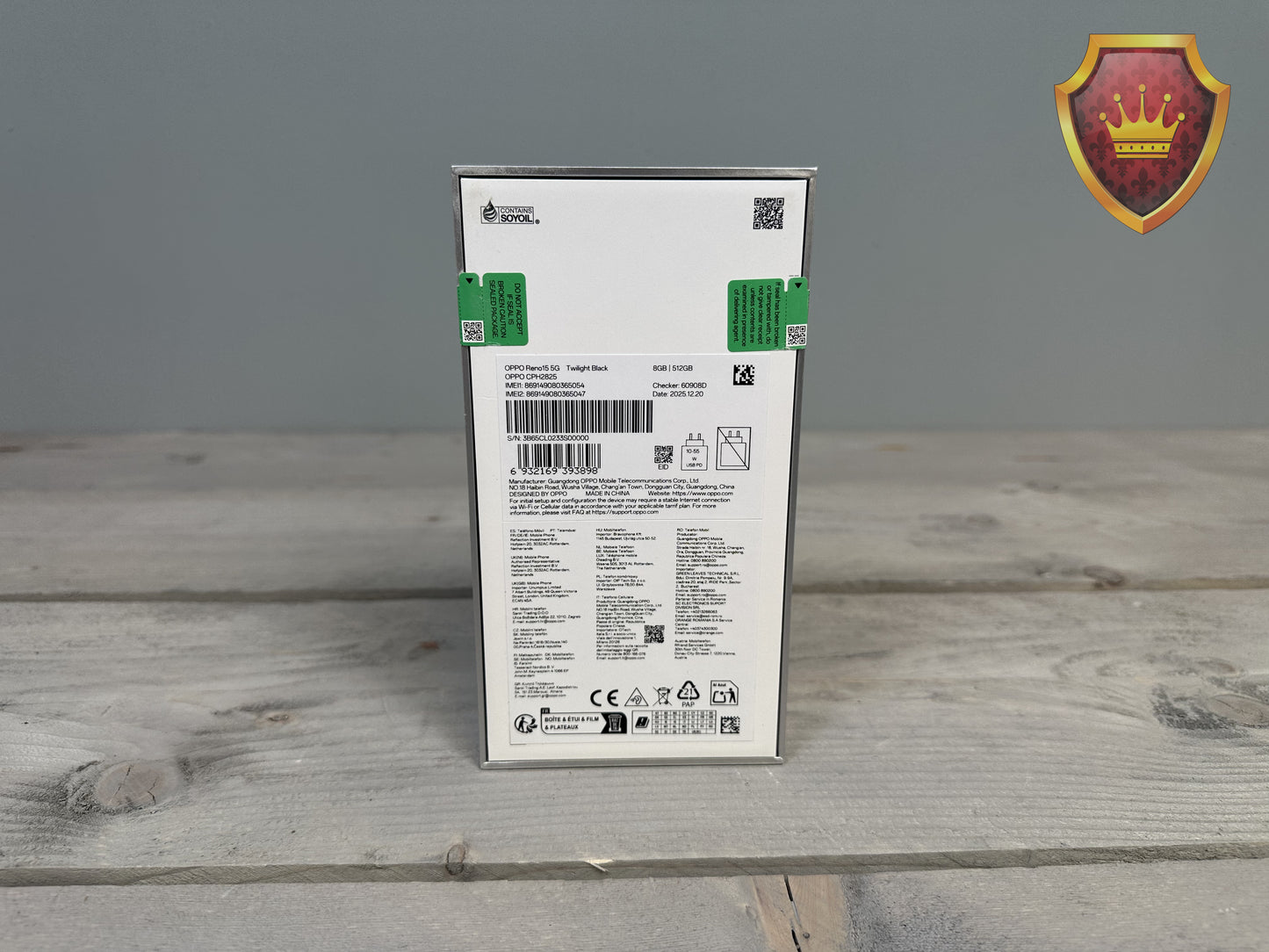 OPPO Reno15 5G, 8GB, 512GB Twilight Black - Nieuw - 2 jaar garantie
