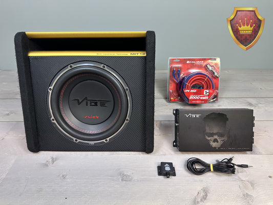 Vibe Slickmit V12 Subwoofer met Powerbox 800 Amp + Kabelset + garantie