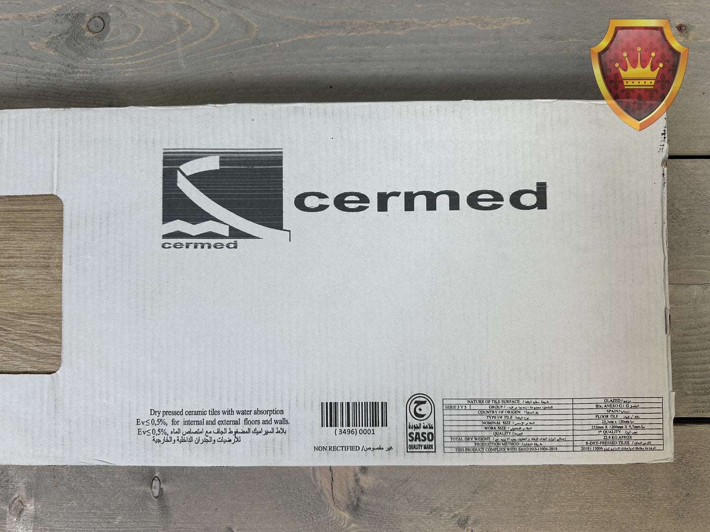 Cermed Limewood Roble keramische tegels 30m²