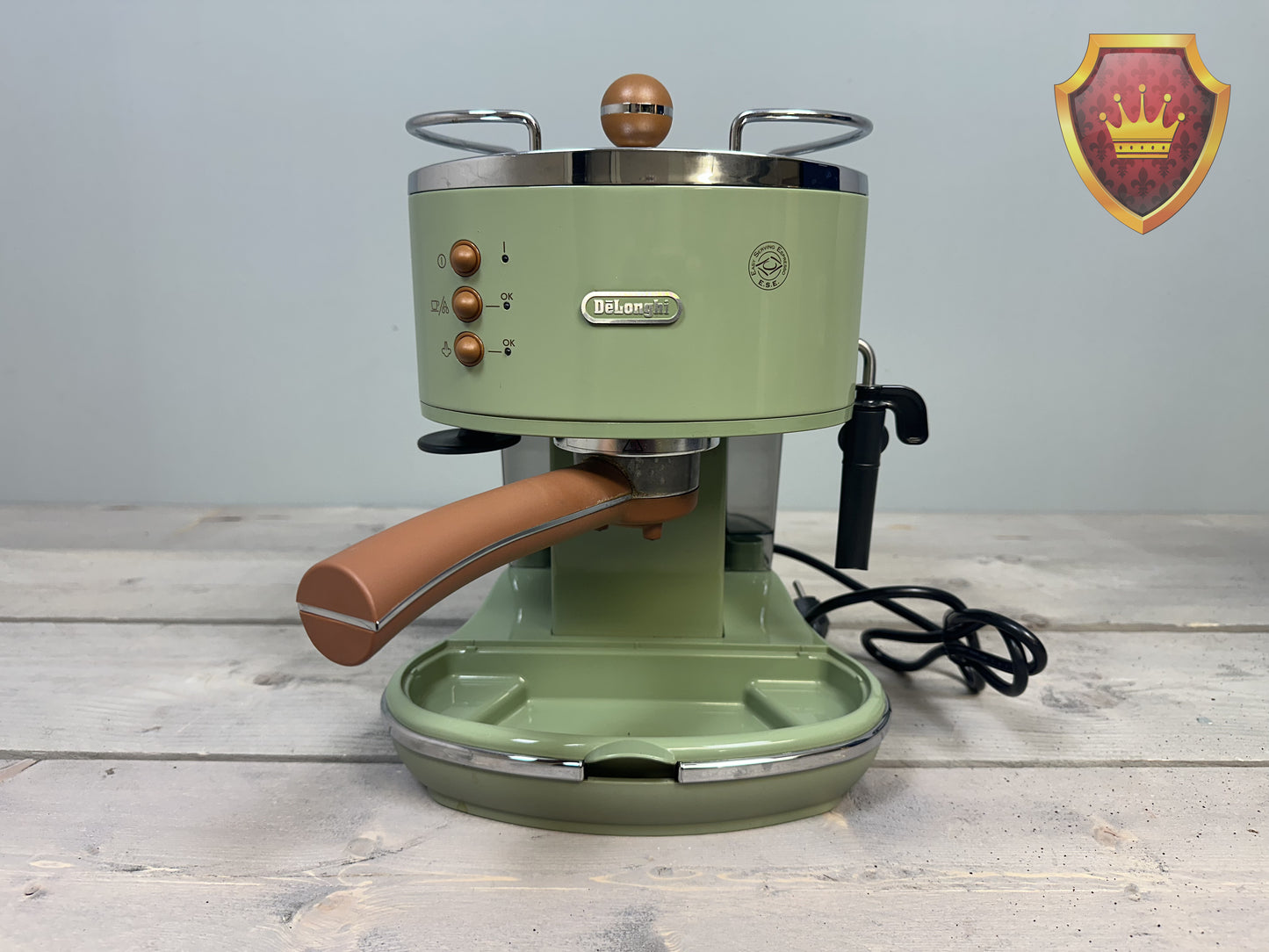De'Longhi Icona Vintage ECOV311.BG Handmatige Espressomachine - Olijfgroen
