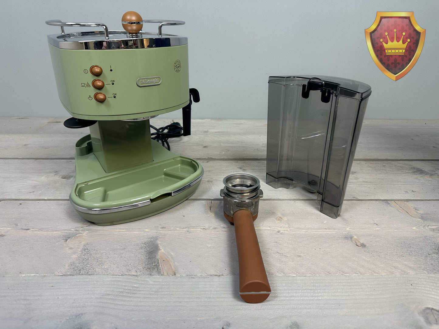 De'Longhi Icona Vintage ECOV311.BG Handmatige Espressomachine - Olijfgroen