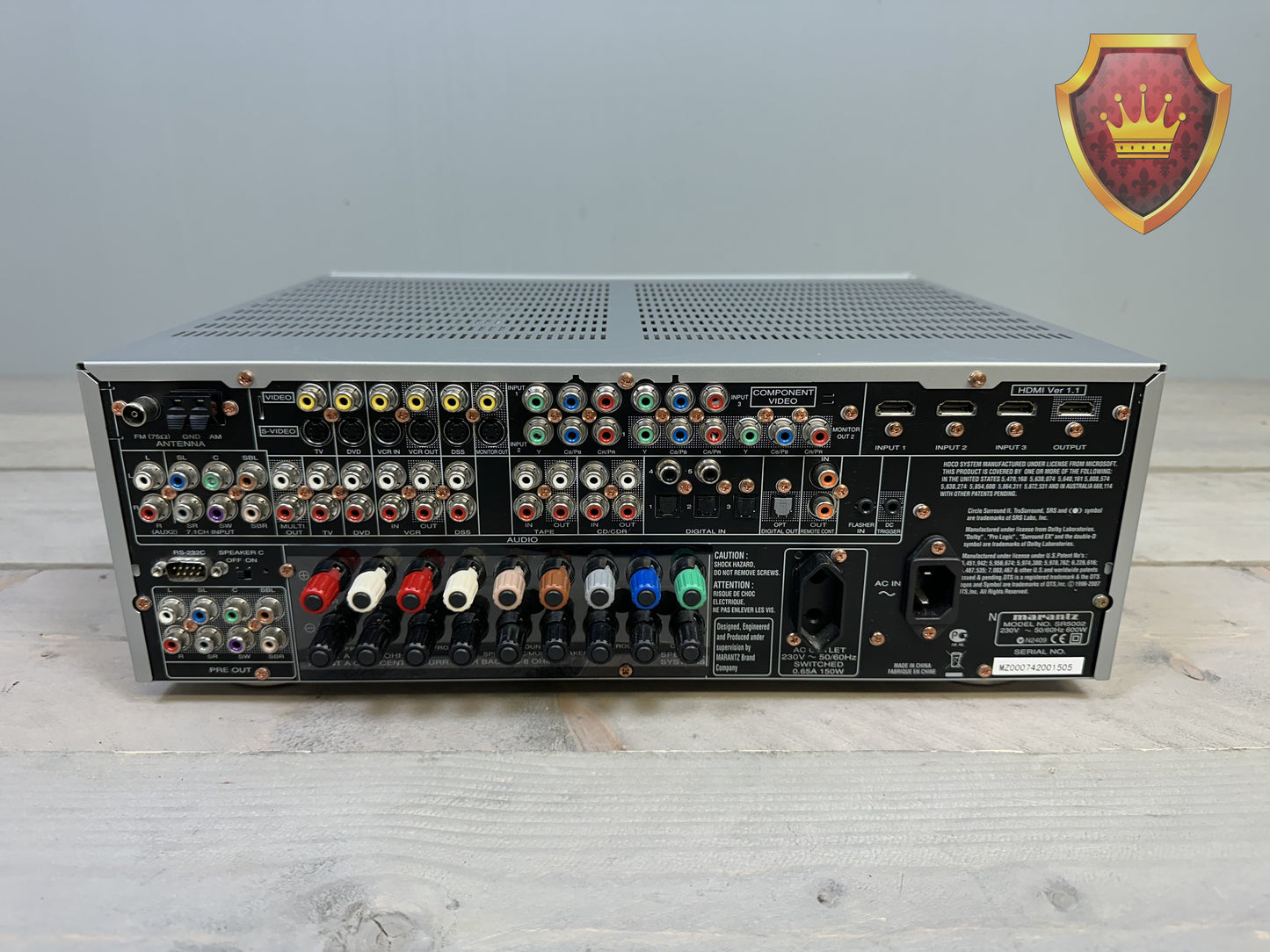 Marantz SR5002 7.1 AV Surround Receiver HDMI Zilver