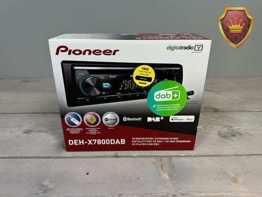 Pioneer DEH-X7800DAB DAB+ Bluetooth Autoradio - Nieuw