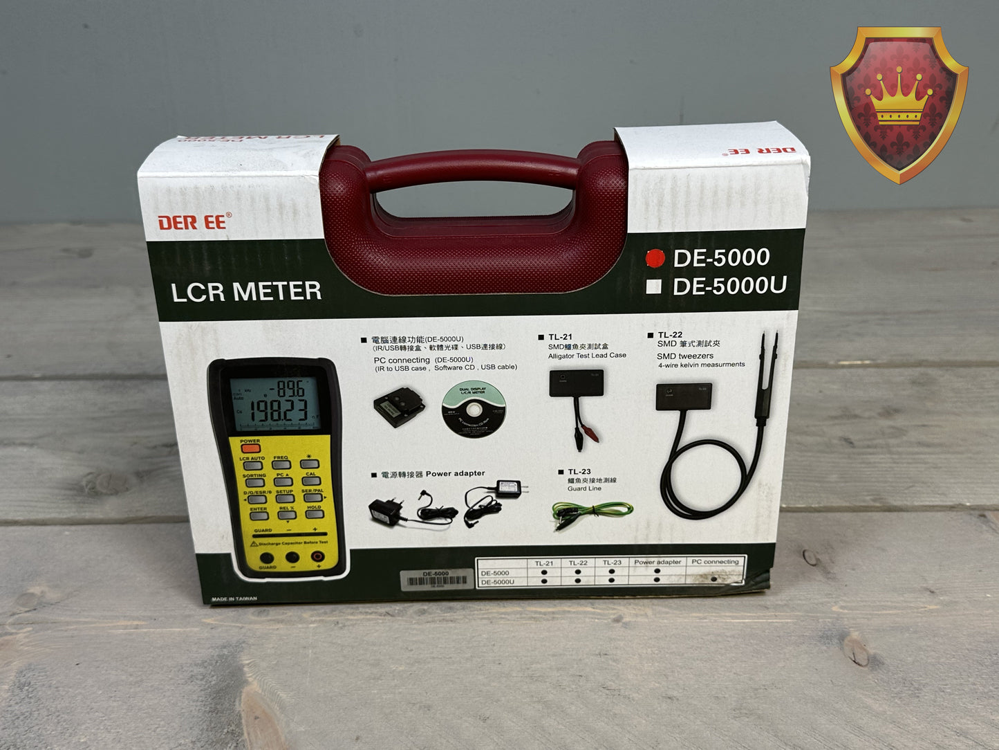 DER EE DE-5000 LCR Meter Professioneel Meetinstrument