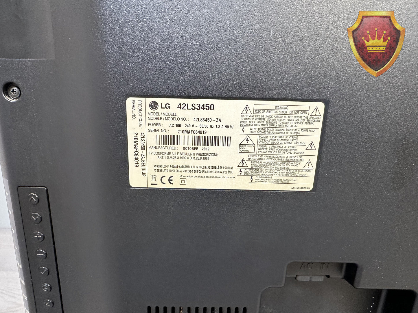 LG 42LS3450 42 Inch Full HD LED Televisie