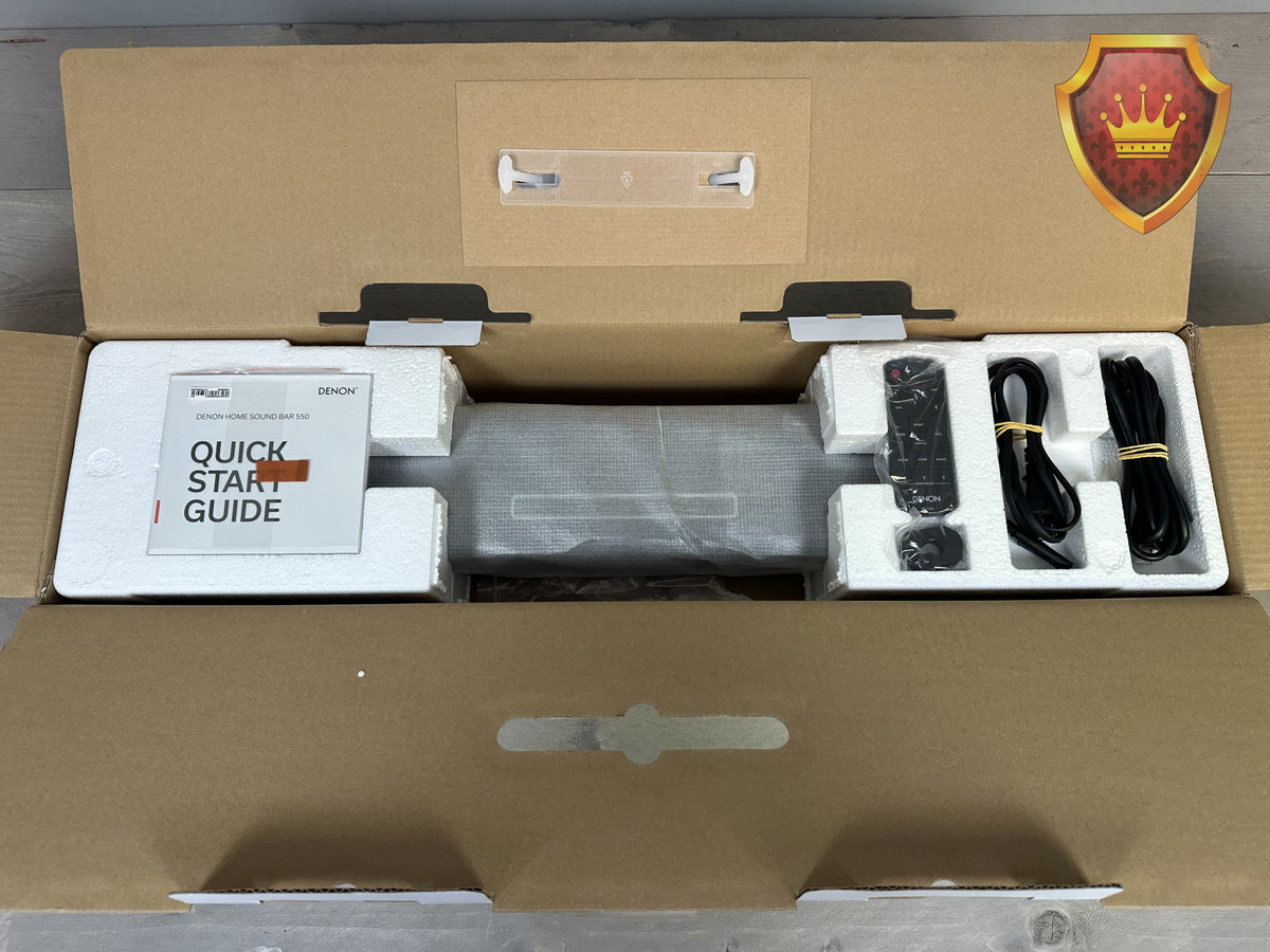 Denon Home Sound Bar 550 Zwart + garantie 2028