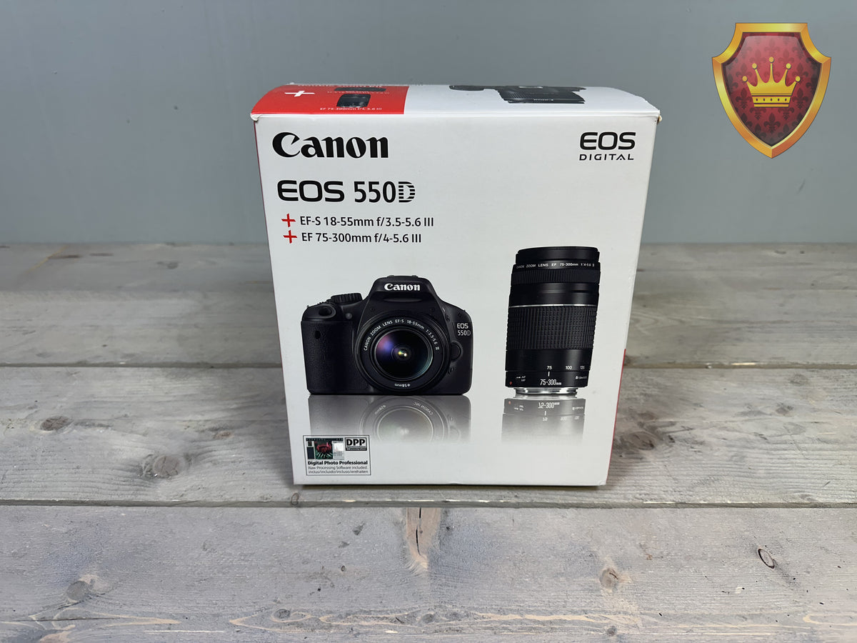 Canon EOS 550D + 18-55mm + 75-300mm Kit - Nieuw in doos
