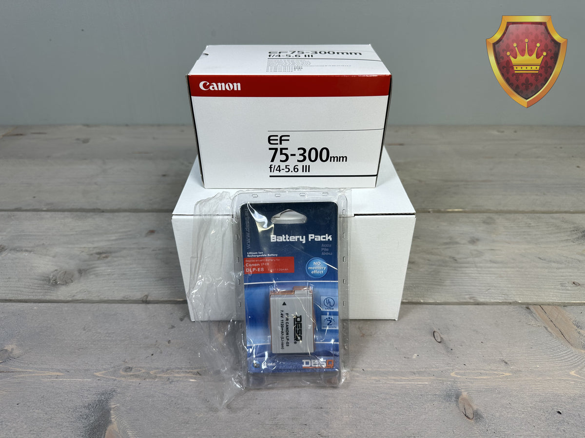 Canon EOS 550D + 18-55mm + 75-300mm Kit - Nieuw in doos