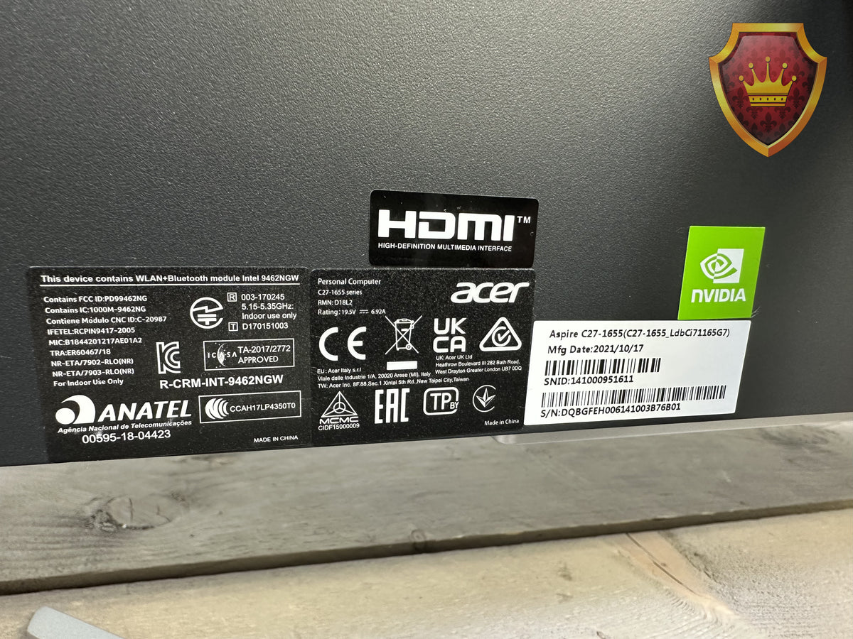 Acer Aspire C27-1655 27" i7-1165 16GB 512GB SSD