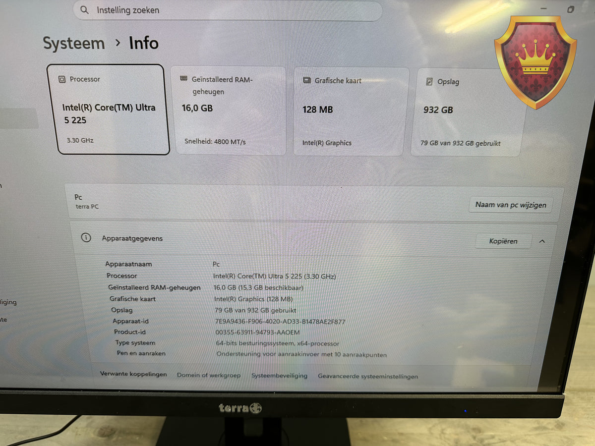 TERRA 2420HA V2 Greenline 23,8" Core Ultra 5 1TB All-In-One PC + garantie