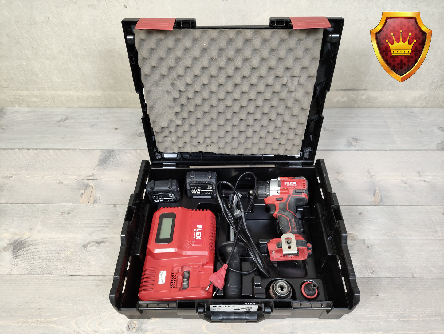 Flex DD 2G 18V accuboormachine set met accu’s en koffer