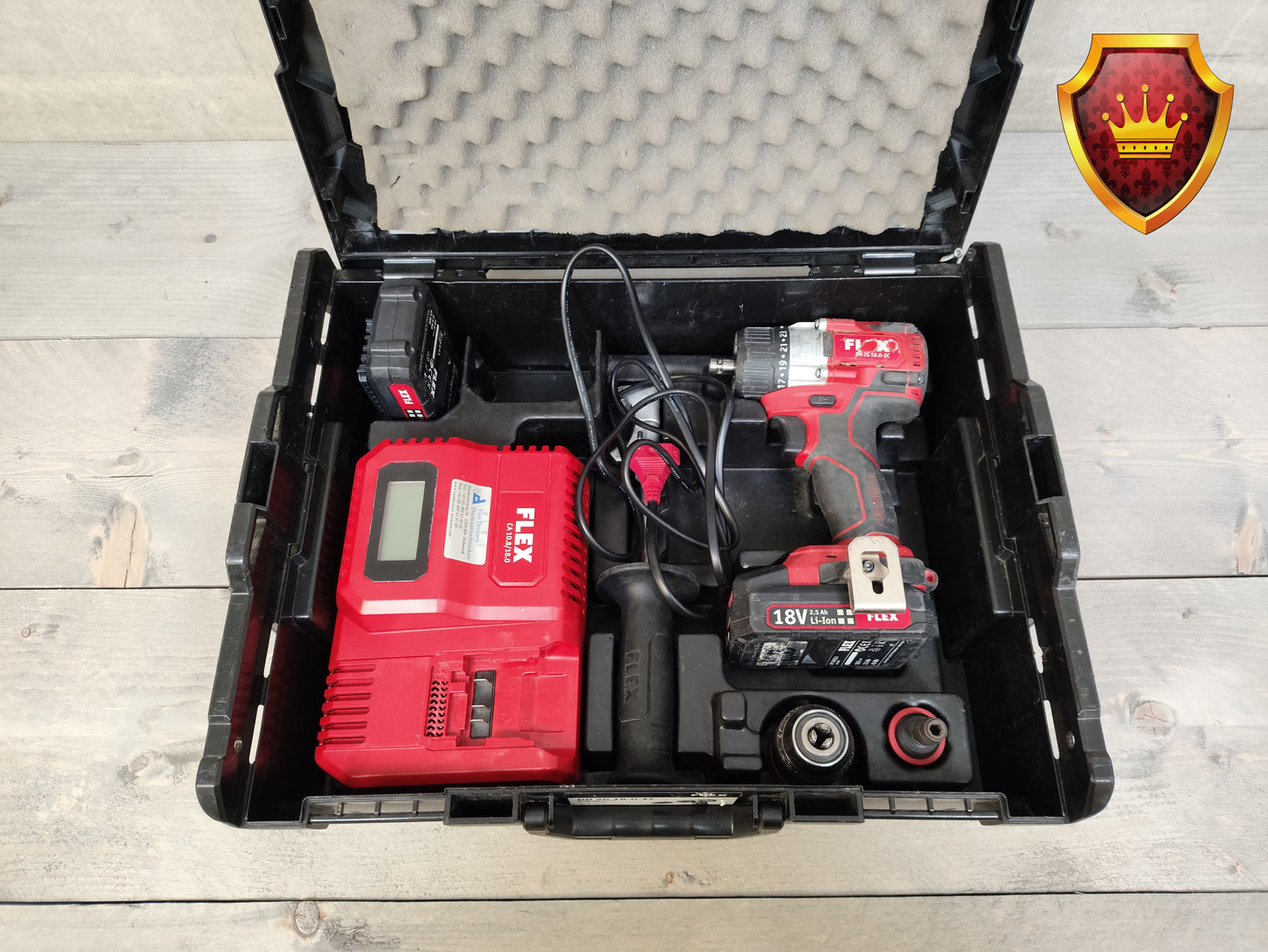 Flex DD 2G 18V accuboormachine set met accu's en koffer