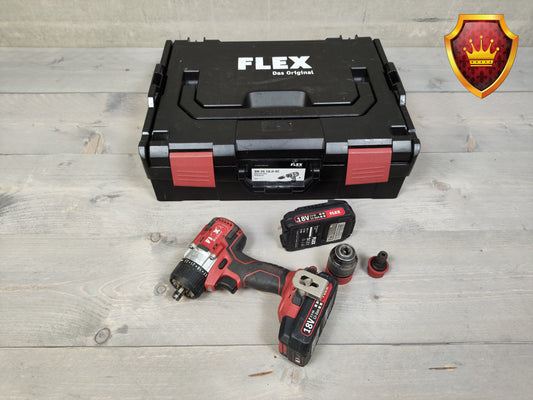 Flex DD 2G 18V accuboormachine set met accu's en koffer