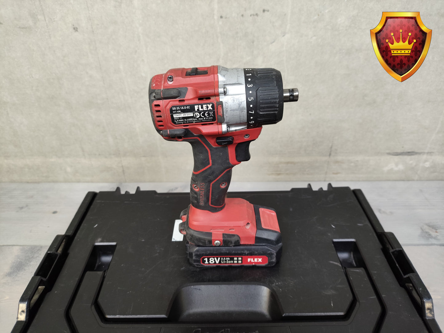 Flex DD 2G 18V accuboormachine set met accu's en koffer