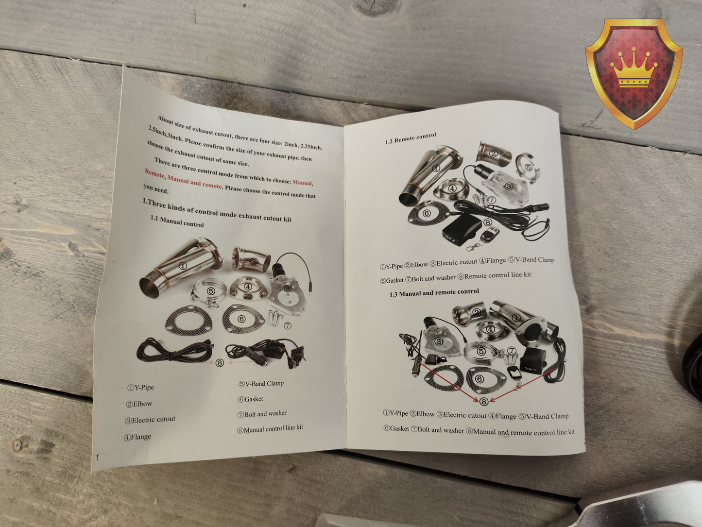 Elektronische uitlaatklep exhaust cut-out kit 2.5 inch