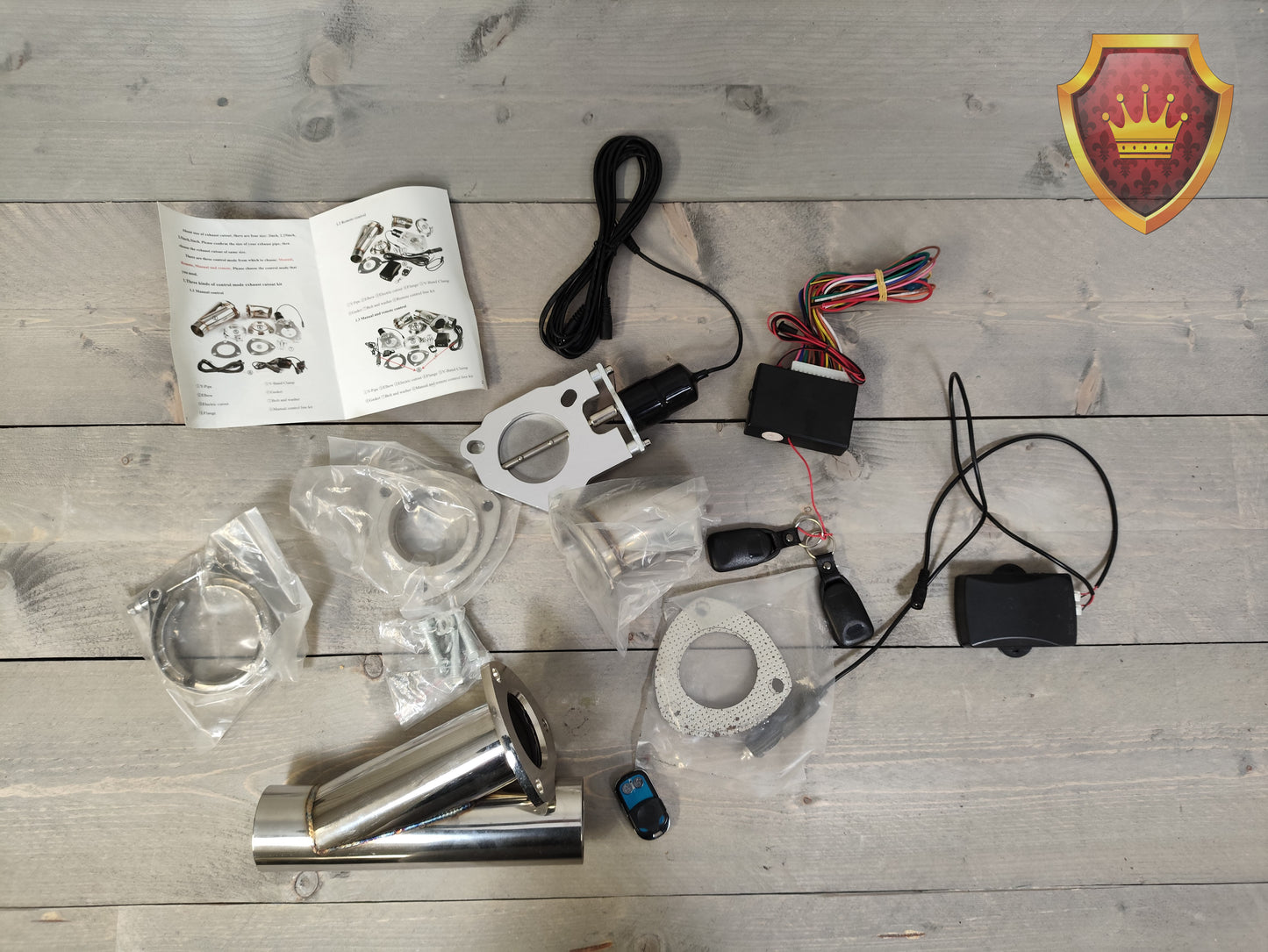 Elektronische uitlaatklep exhaust cut-out kit 2.5 inch