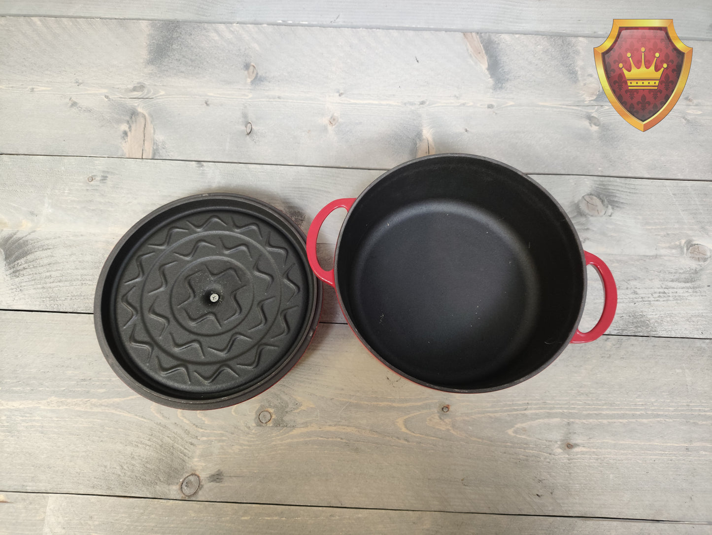 Cuisinova gietijzeren braadpan 20 cm 2,5 liter rood (nieuw)