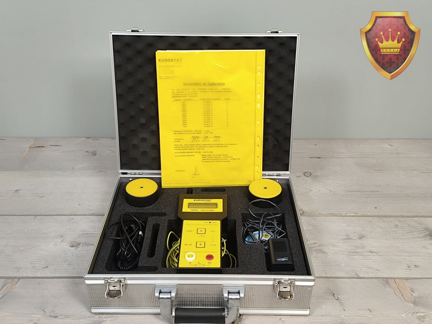 Eurostat TOM 600 Ohmmeter compleet in koffer