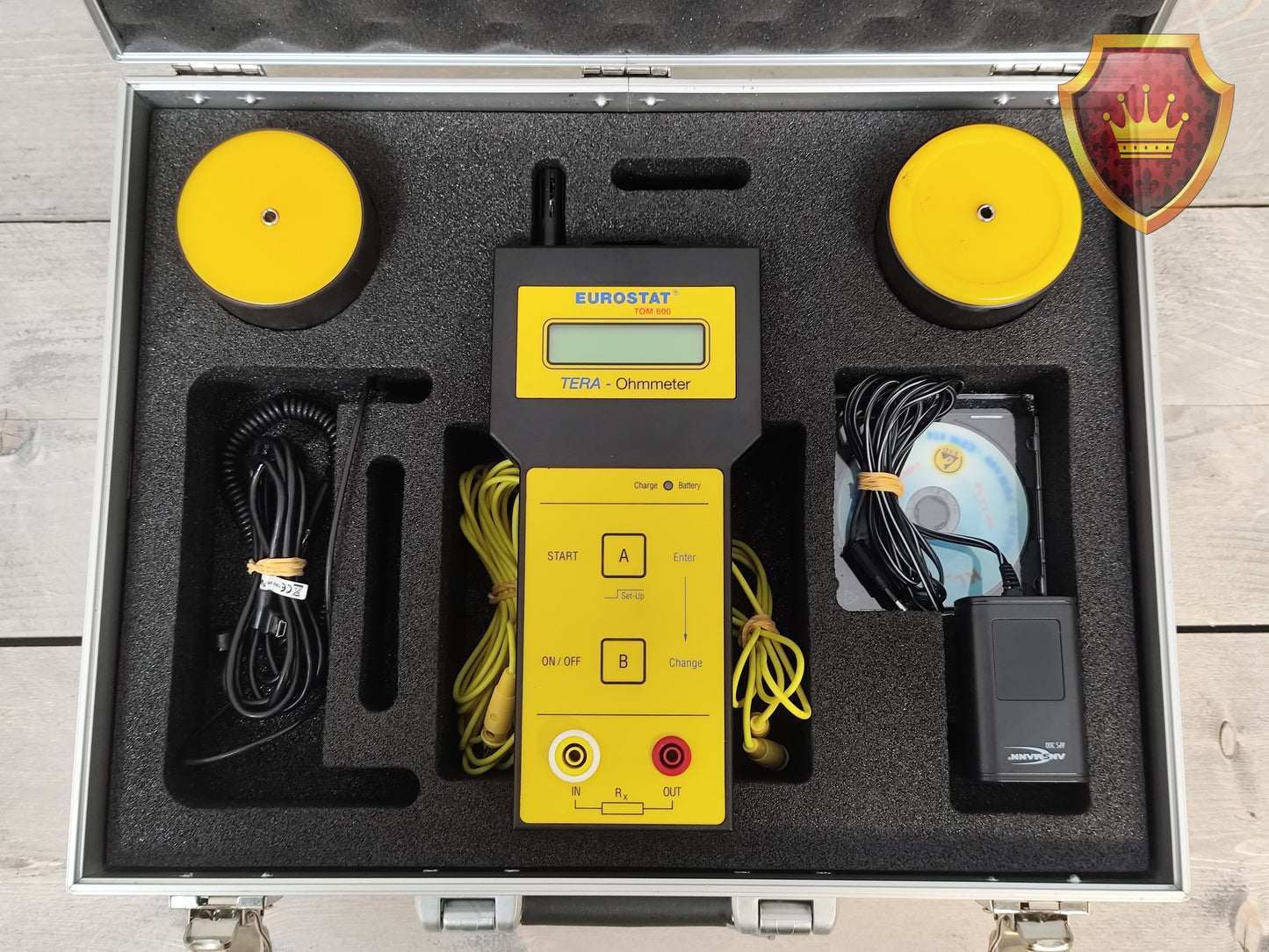 Eurostat TOM 600 Ohmmeter compleet in koffer