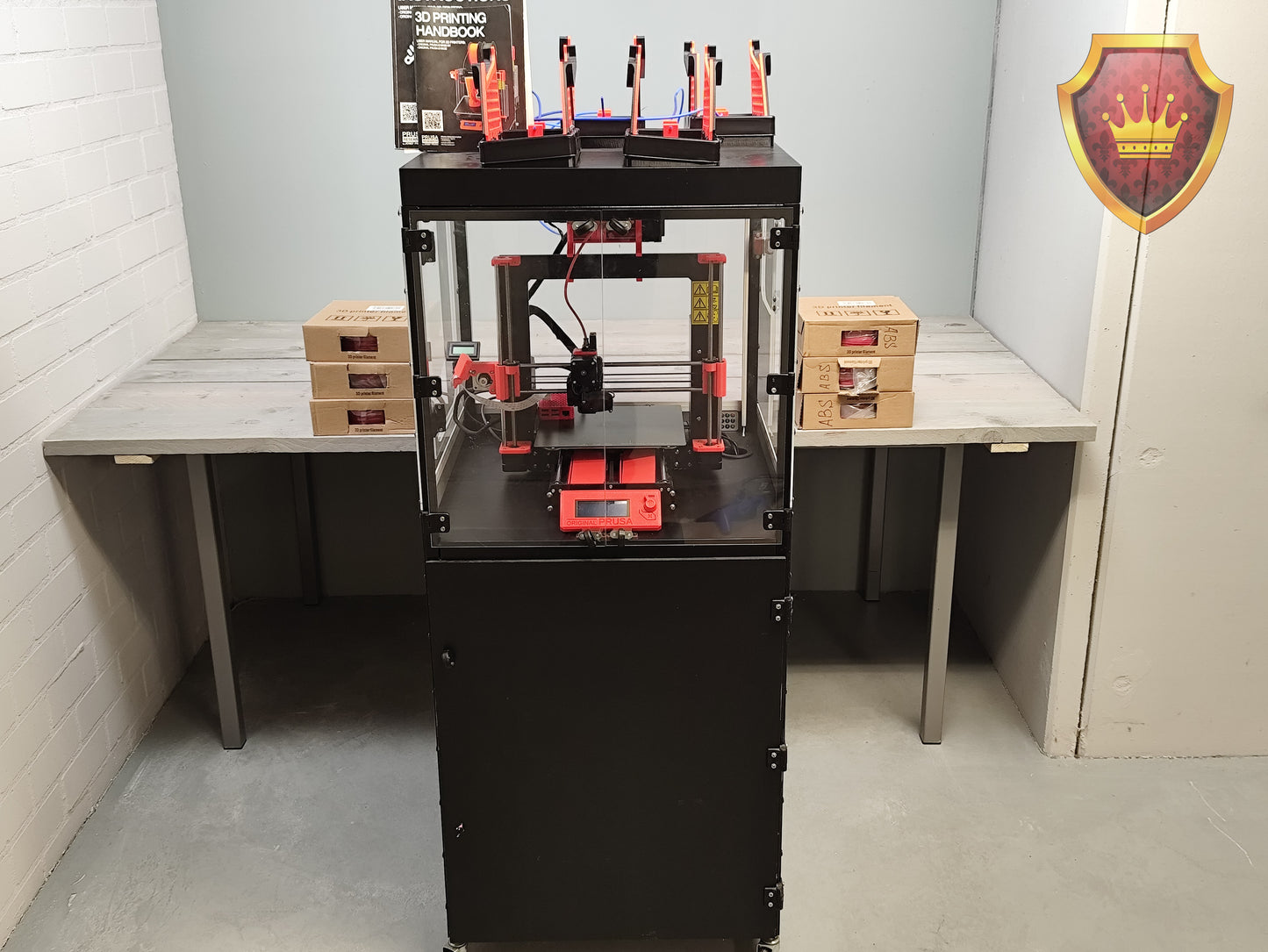 Prusa I3 MK3S 3D-printer met MMU3 inlusief 6x filament en Raspberry Pi 400
