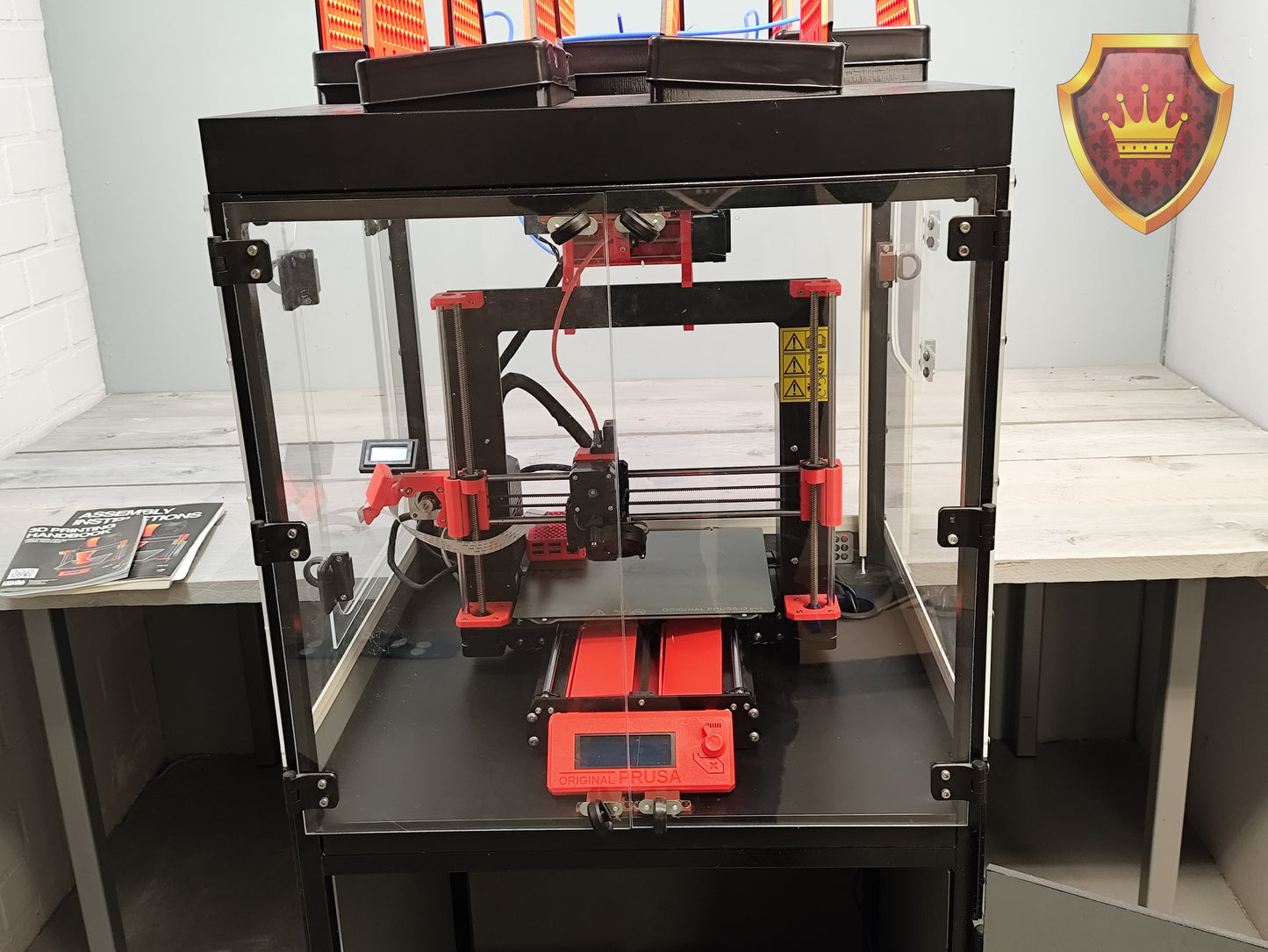 Prusa I3 MK3S 3D-printer met MMU3 inlusief 6x filament en Raspberry Pi 400
