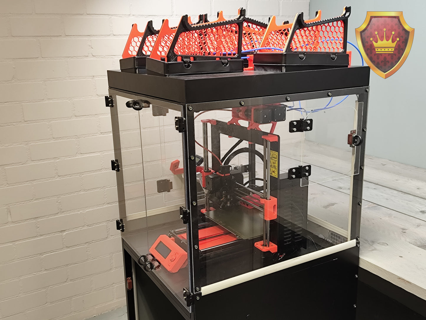 Prusa I3 MK3S 3D-printer met MMU3 inlusief 6x filament en Raspberry Pi 400