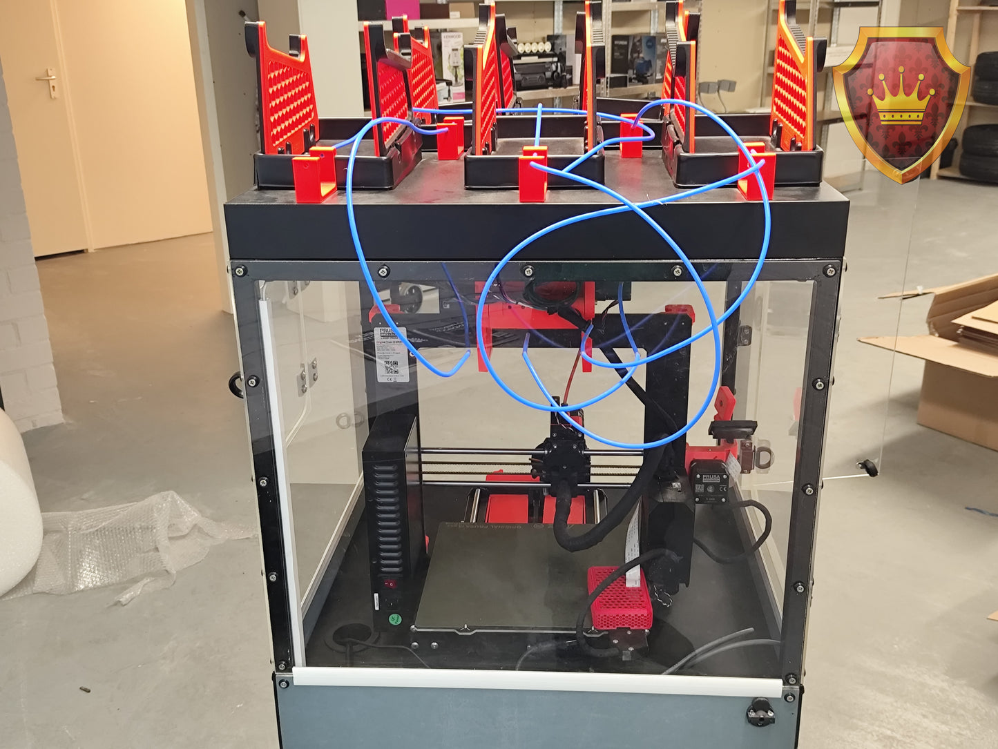Prusa I3 MK3S 3D-printer met MMU3 inlusief 6x filament en Raspberry Pi 400