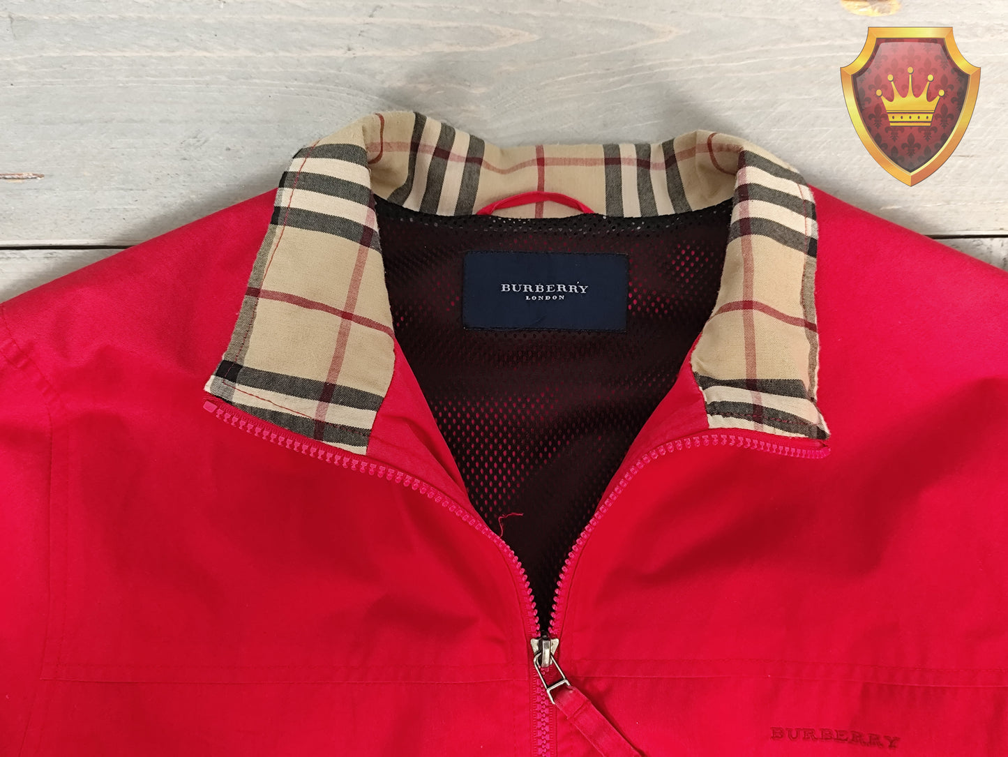 Burberry London jas rood katoen S