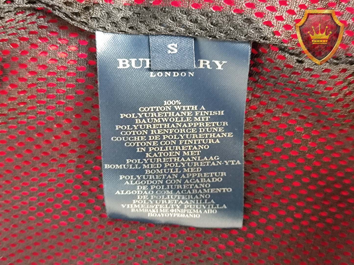 Burberry London jas rood katoen S