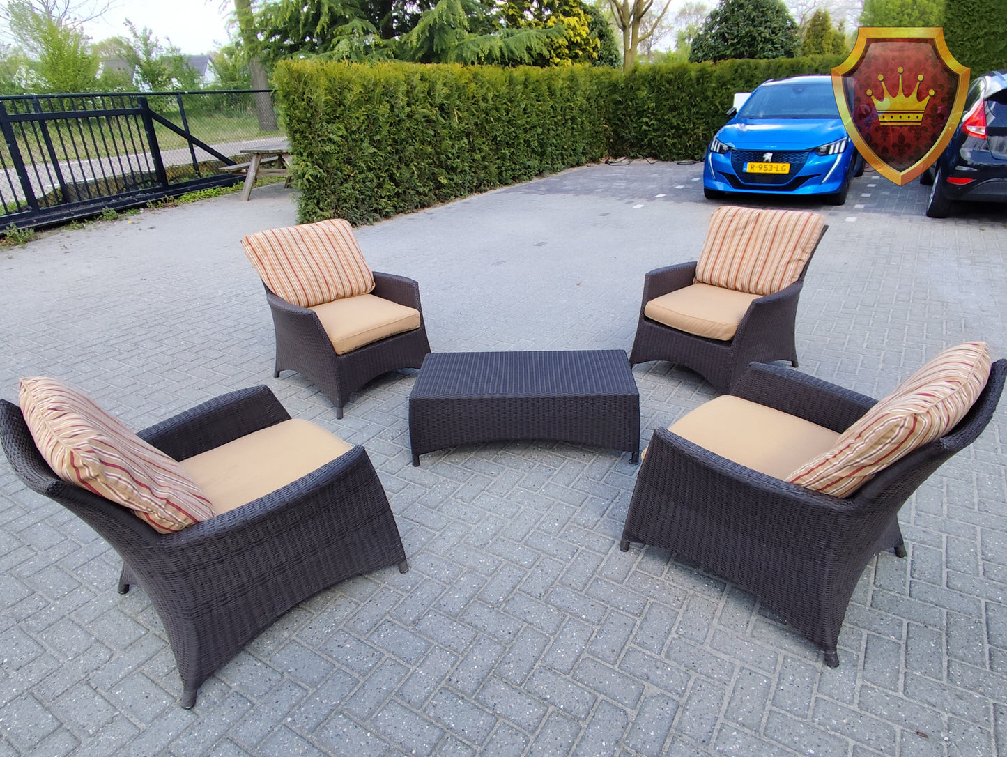 Royal Patio loungeset 5-delig wicker