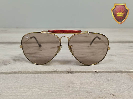 Vintage Ray-Ban Aviator Zonnebril Goudkleurig