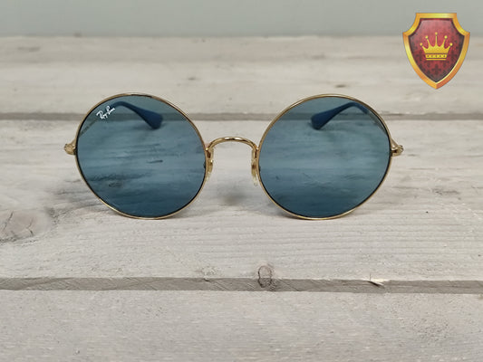 Ray-Ban Round Metal Blauw RB3592 Zonnebril