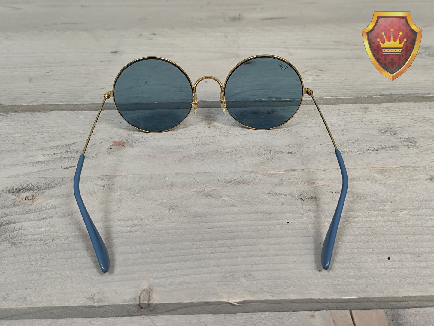 Ray-Ban Round Metal Blauw RB3592 Zonnebril