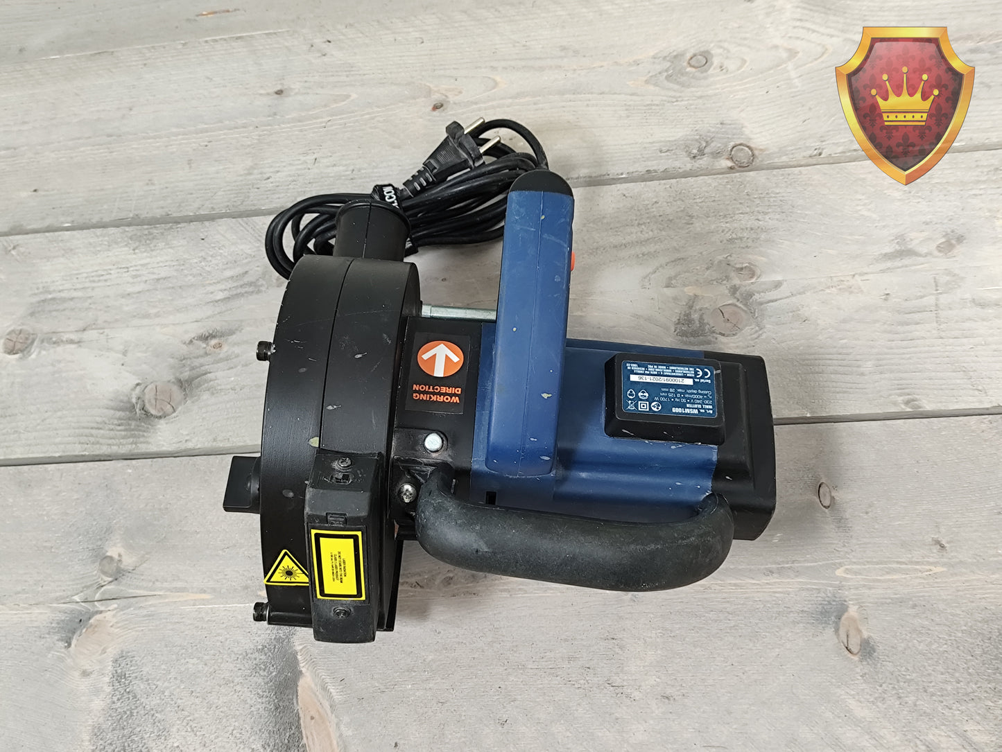 FERM Muurfrees 1700W WSM1009 125 mm incl. koffer