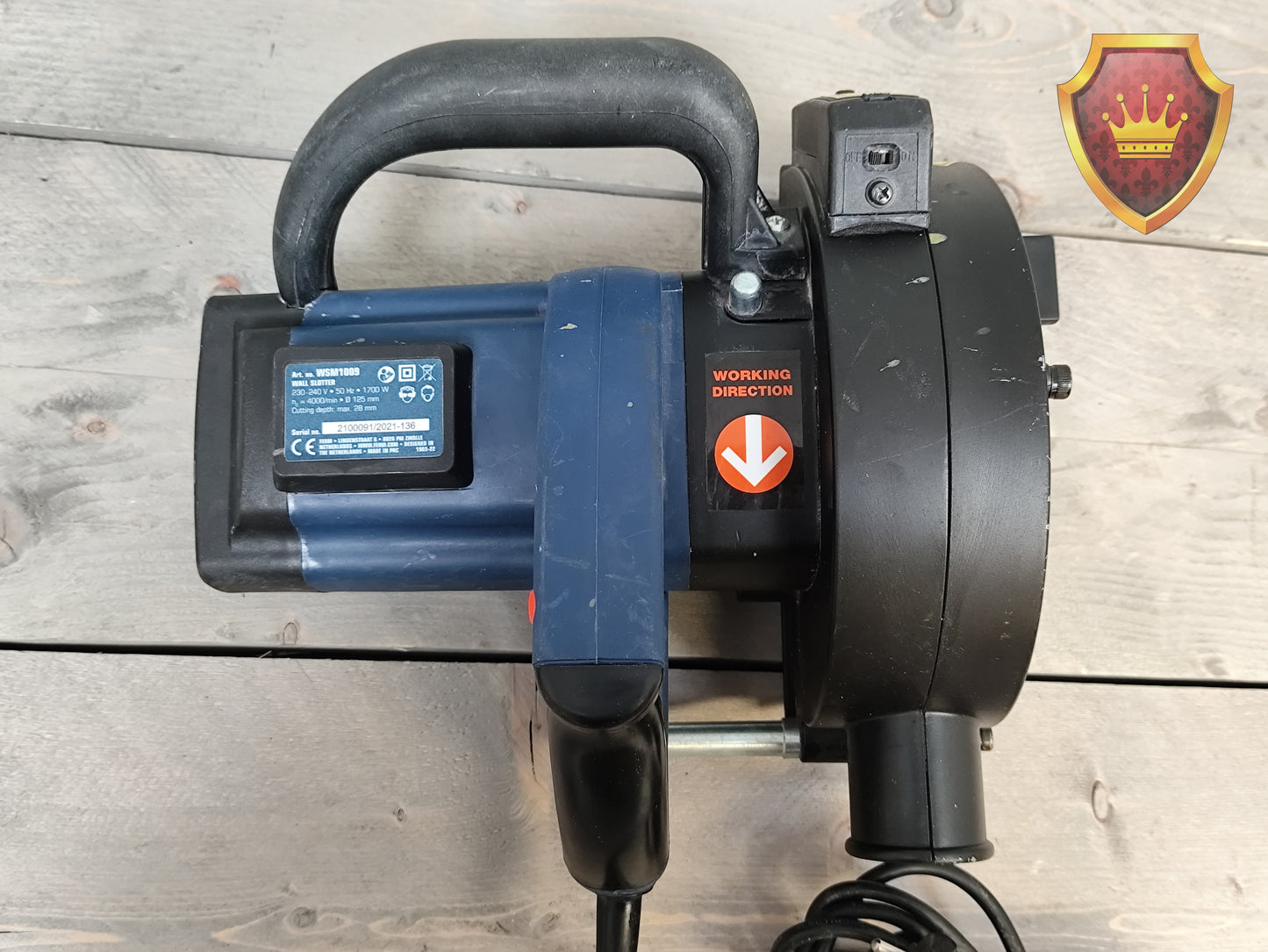 FERM Muurfrees 1700W WSM1009 125 mm incl. koffer