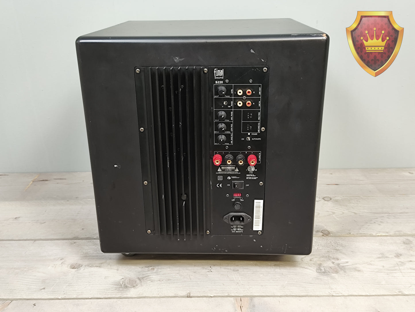 Final Sound S220 Actieve Subwoofer Zwart