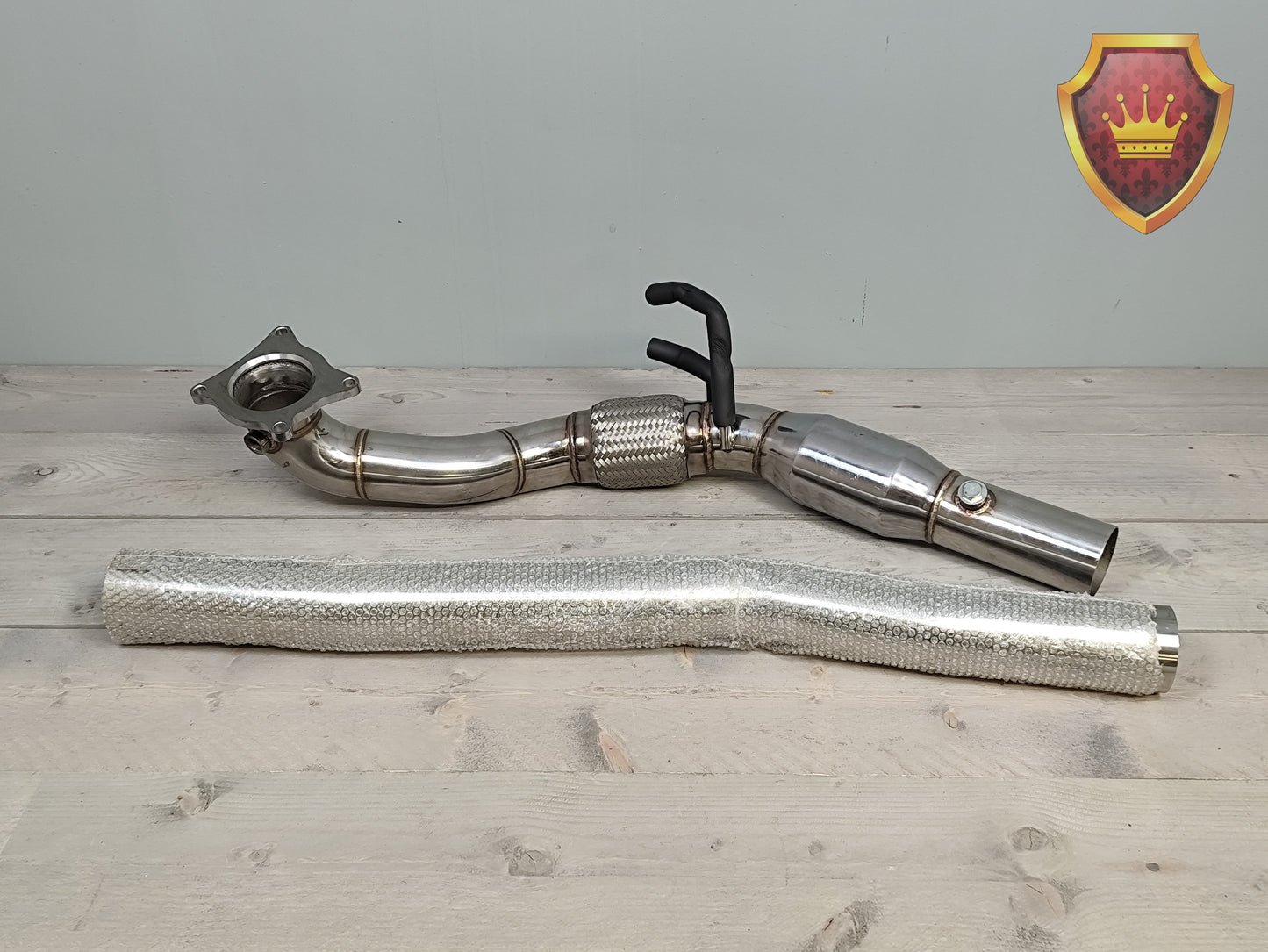 Downpipe 76mm RVS Seat Leon 1P Audi A3 8P Golf 6 NIEUW