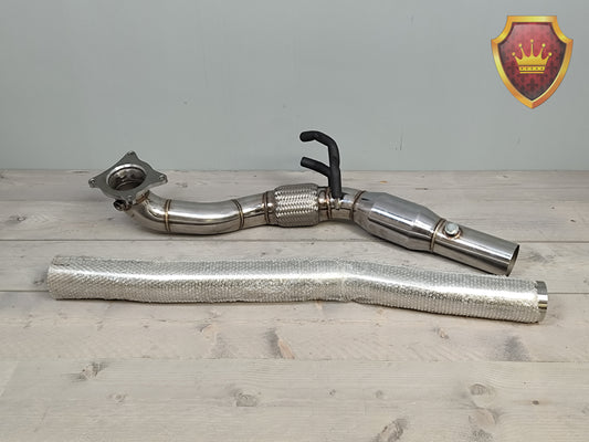 Downpipe 76mm RVS Seat Leon 1P Audi A3 8P Golf 6 NIEUW
