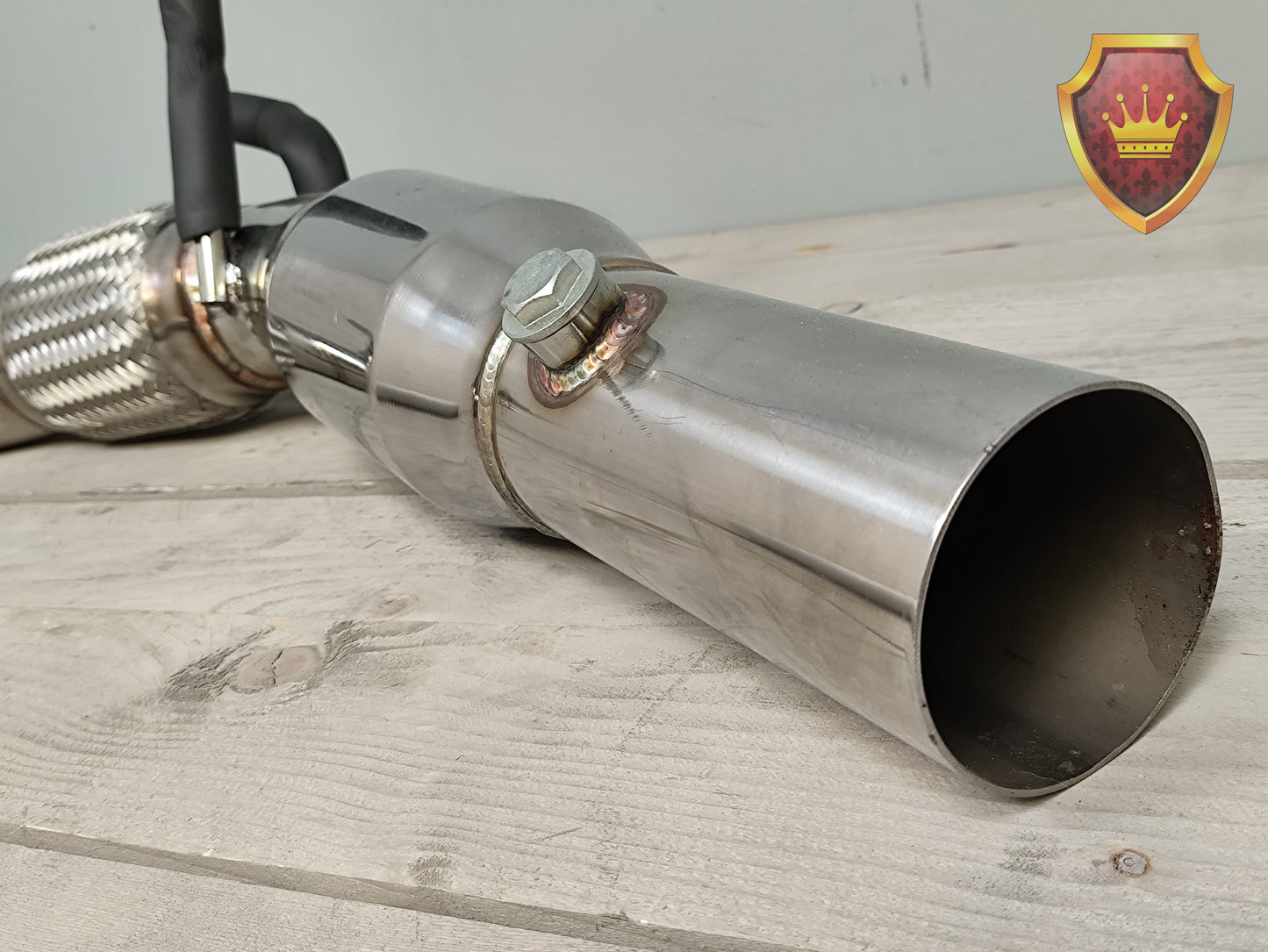 Downpipe 76mm RVS Seat Leon 1P Audi A3 8P Golf 6 NIEUW