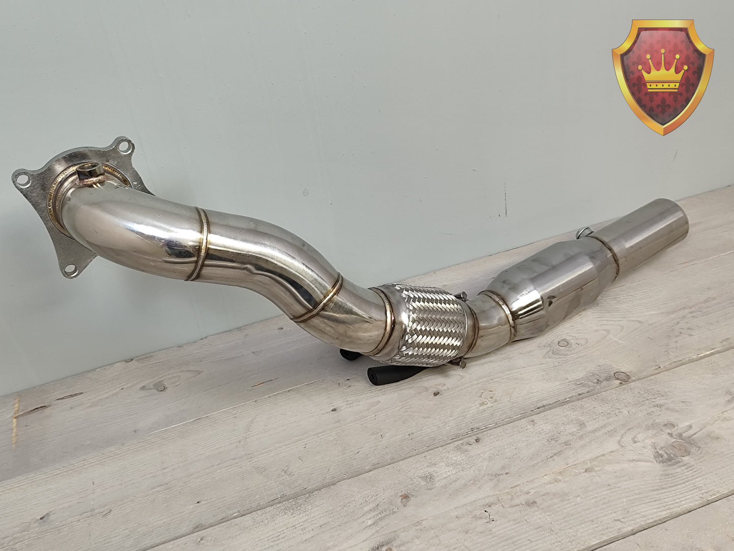 Downpipe 76mm RVS Seat Leon 1P Audi A3 8P Golf 6 NIEUW