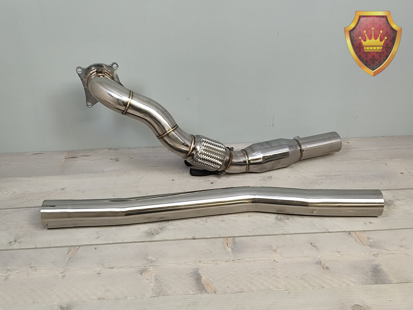 Downpipe 76mm RVS Seat Leon 1P Audi A3 8P Golf 6 NIEUW