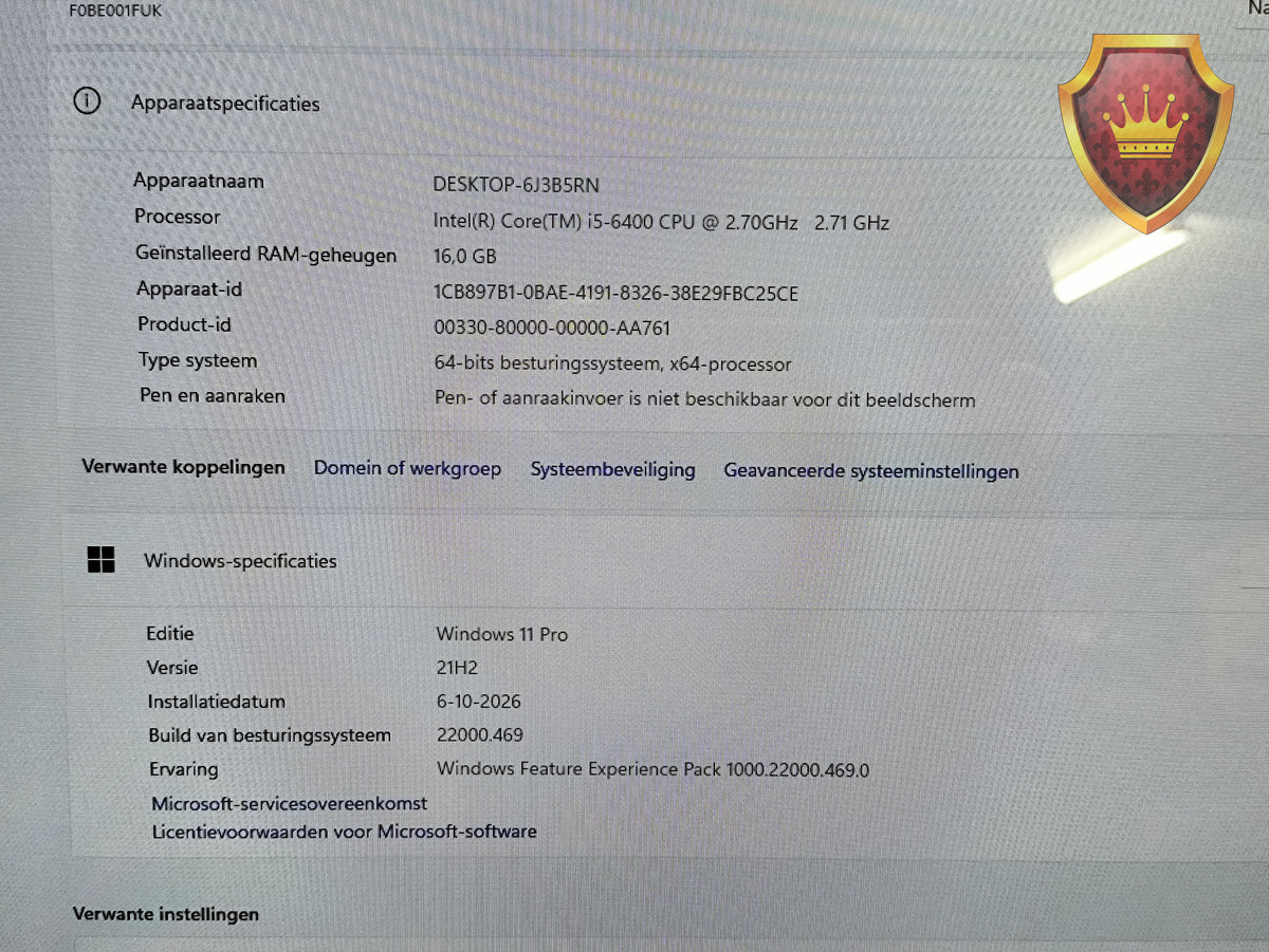 Lenovo IdeaCentre AIO 700-24ISH i5 16GB 256GB SSD